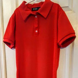 Hot Red! Come Together Red Shirt Dress, Small
